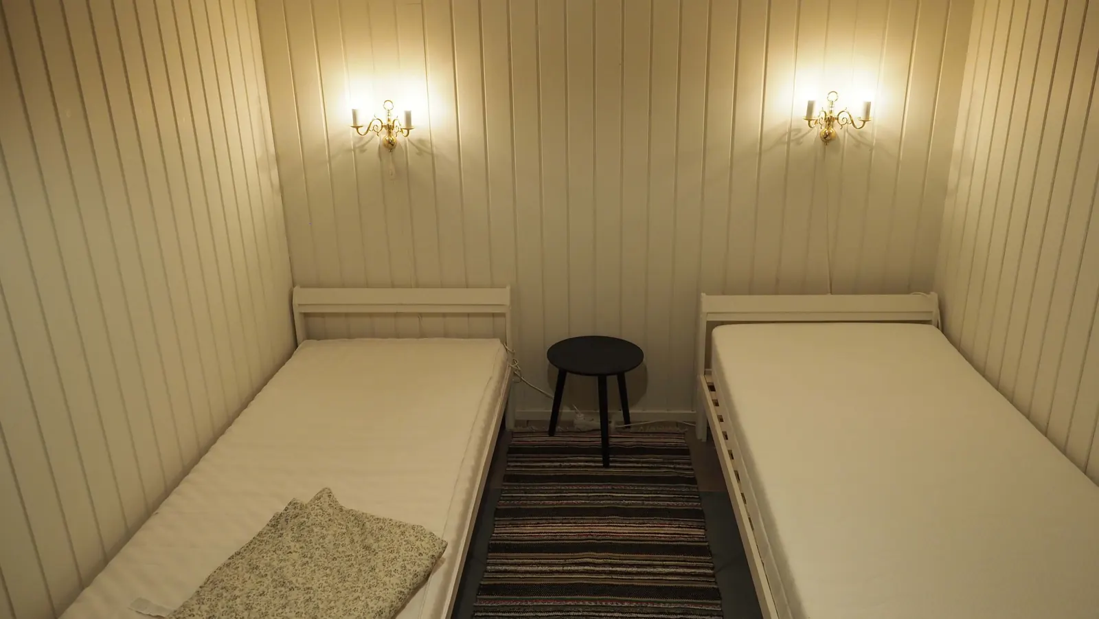 Apartment bedroom with double bed