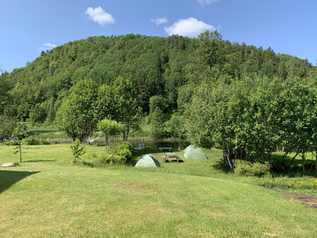 Caravan parking view